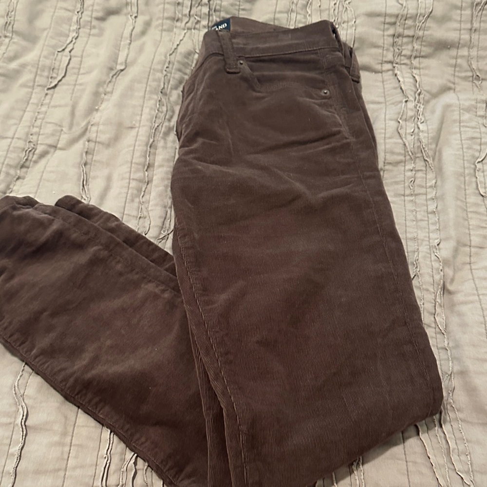 Lucky Brand Women's Brown Corduroy Skinny Pants